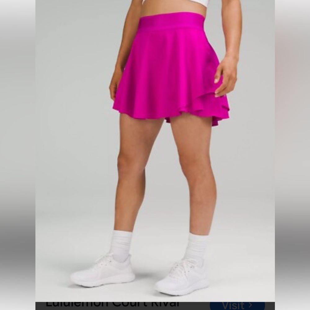 Lululemon court  revival perforated HR skirt long
